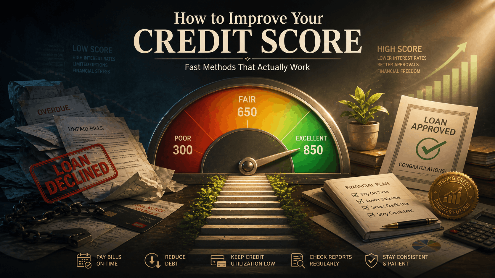 Low Credit Score? Here’s How to Improve It Faster